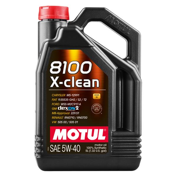 MOTUL 8100 X-CLEAN 5W-40 5 LITER ;Br. kisker egységár: 6 718 Ft/l