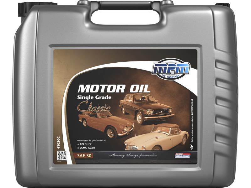 MPM Motorolaj Sae 30 Single Grade Oil Classic  20 liter ;Br. kisker egységár: 2 710 Ft/l