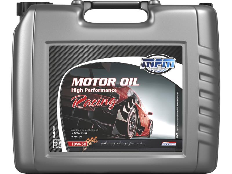 MPM Motorolaj 10W-50 High Perf. Racing 20 liter ;Br. kisker egységár: 6 446 Ft/l
