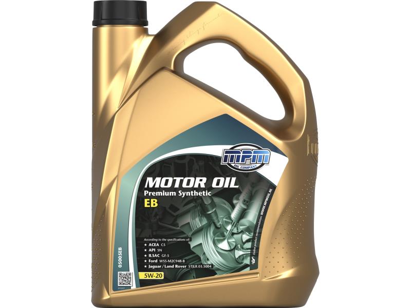 MPM Motorolaj 5W-20 Premium synt. EB 5 liter ;Br. kisker egységár: 4 860 Ft/l