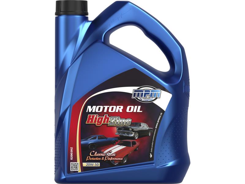 MPM Motorolaj 20W-50 Classic High Zinc 5 liter ;Br. kisker egységár: 4 105 Ft/l