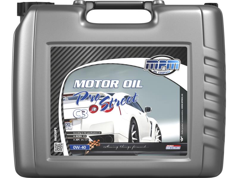MPM Motorolaj 0W-40 Pro Street C3 20 liter ;Br. kisker egységár: 4 078 Ft/l