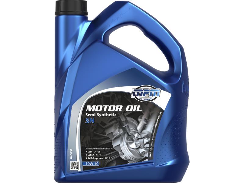 MPM Motorolaj 10W-40 Semi synt. SN 5 liter ;Br. kisker egységár: 3 515 Ft/l