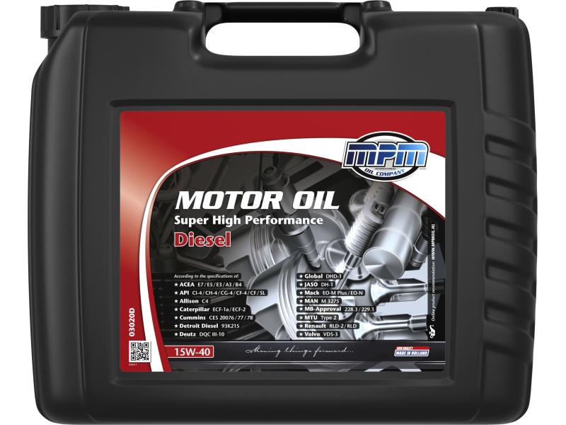 MPM Motorolaj 15W-40 Super High Perf. Diesel 20 liter ;Br. kisker egységár: 2 345 Ft/l