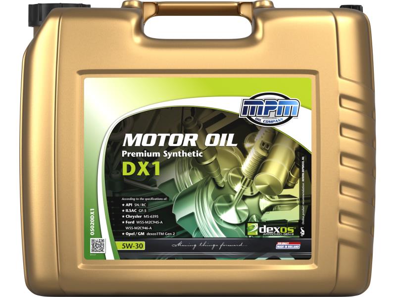 MPM Motorolaj 5W-30  Premium synt. DX1 20 liter ;Br. kisker egységár: 2 956 Ft/l