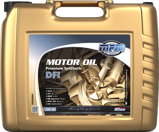 MPM motorolaj 5W-30 Prem.Synth. DFI 20 liter ;Br. kisker egységár: 3 094 Ft/l
