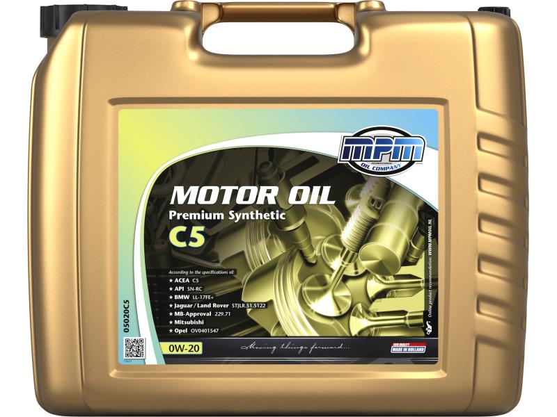 MPM motorolaj 0W-20 Premium Synt. C5 20 liter ;Br. kisker egységár: 4 021 Ft/l