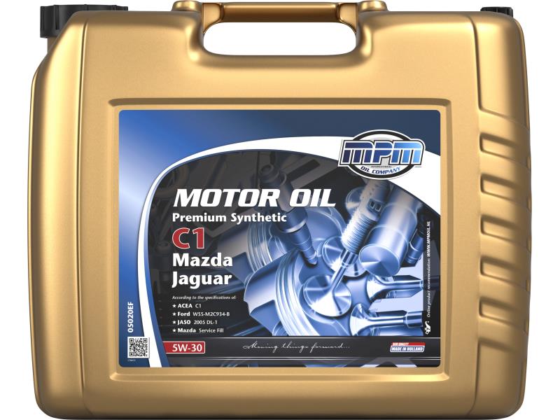MPM Motorolaj 5W-30 Premium synt. C1 Mazda / Jaguar 20 liter ;Br. kisker egységár: 3 512 Ft/l