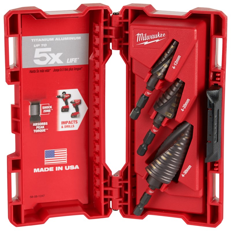 SHOCKWAVE™ Impact Duty™ lépcsős fúró készlet 3 részes - 1 db