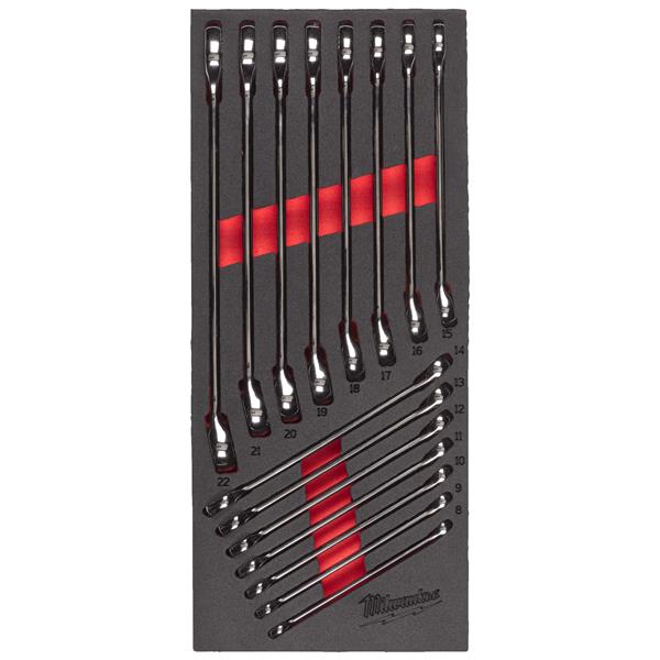 MAX BITE™ csillag-villáskulcs készlet habbetétben 15 részes