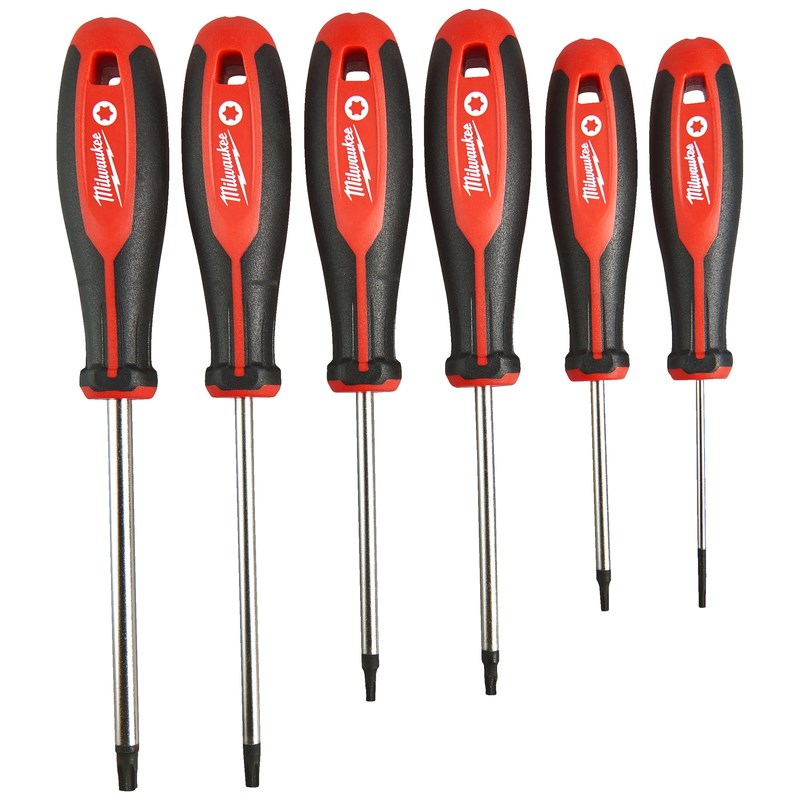 Csavarhúzó 3 oldalú markolattal TORX 6 részes készlet - 1 db