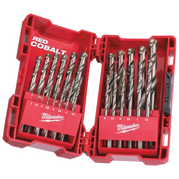 Red Cobalt –  HSS-G Co fémfúró – DIN 338 Készlet (25 darab)