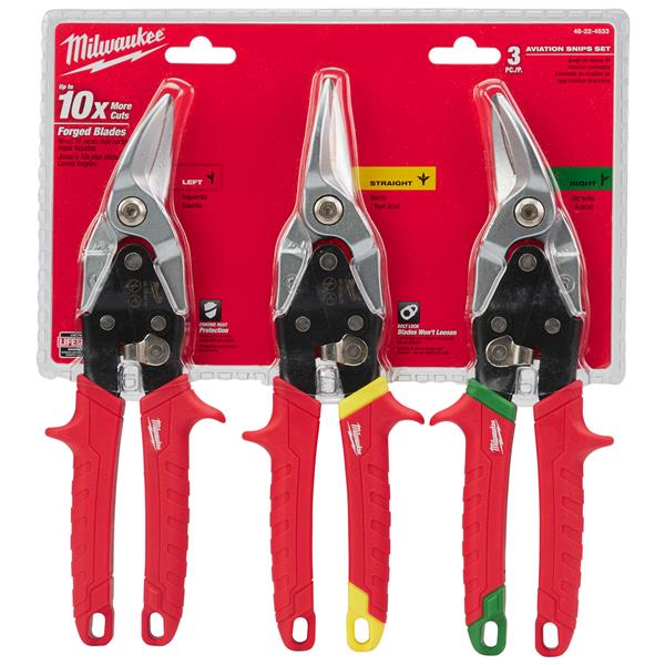 Lemezvágó olló készlet 3 db