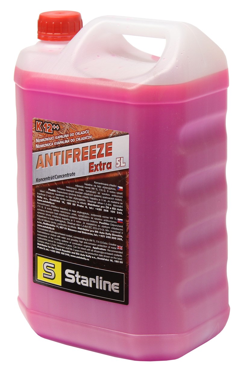 Антифриз STARLINE K12++ / G12++ / концентрат / 5л. / етиленгліколь / фіолетовий / ( VW TL774 G )