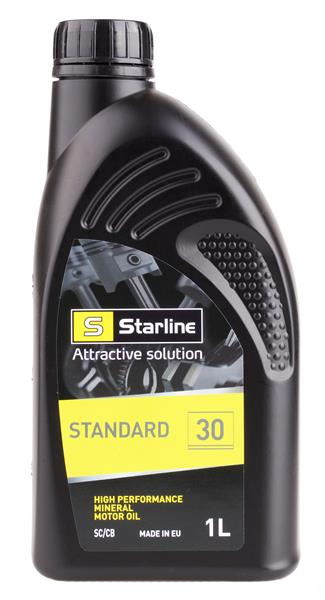 STARLINE motorolaj STANDARD SAE 30 1 liter ;Br. kisker egységár: 3 228 Ft/l
