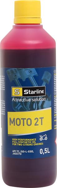 STARLINE Motorkerékpár olaj 2T 0.5 liter ;Br. kisker egységár: 4 053 Ft/l