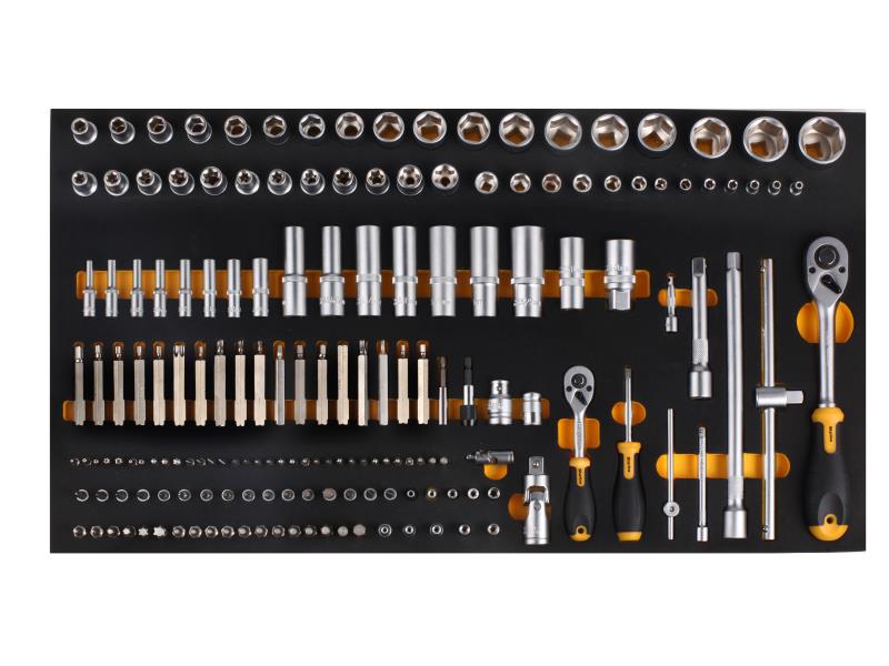 1/2" és 1/4" racsnis készlet - 170 db