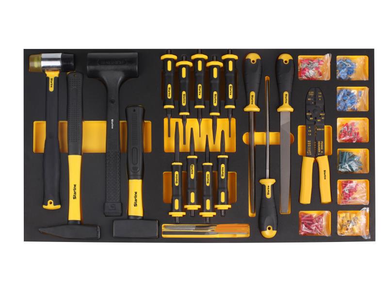 Ütőkészlet és krimpelő fogó - 21 db