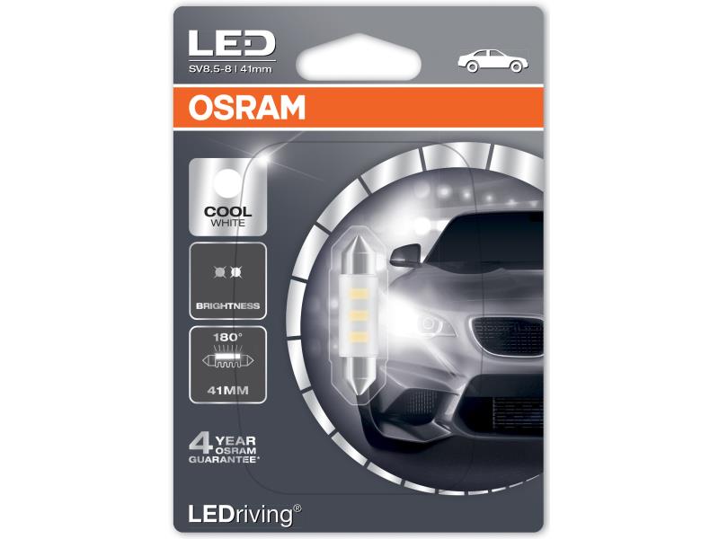 Osram LED Segédvilágítás Cool White 0,5W 12V SV8.5-8 5XBLI1 (Off-Road Only) OSRAM LEDriving® Standard