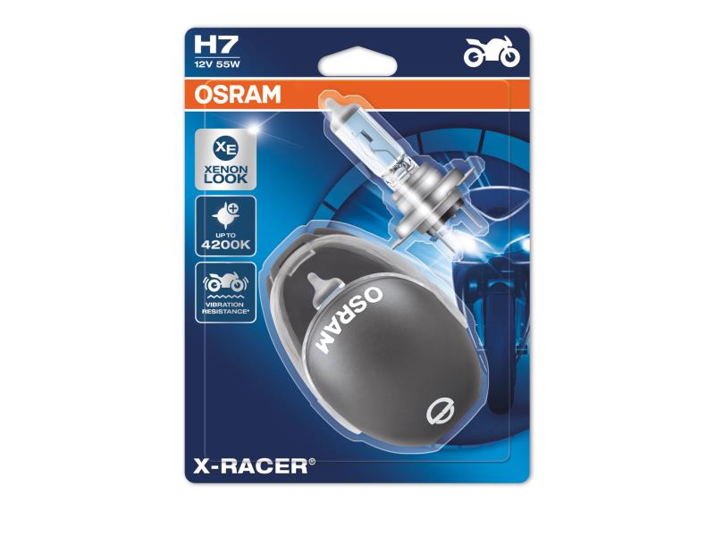 OSRAM X-RACER® H7  Motorkerékpárhoz Twinblister (2 db) OSRAM MOTO X Racer