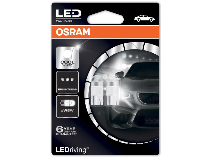 Osram LED Segédvilágítás Cool White 6000K W2.1x9.5d (Off-Road Only) OSRAM LEDriving® Premium