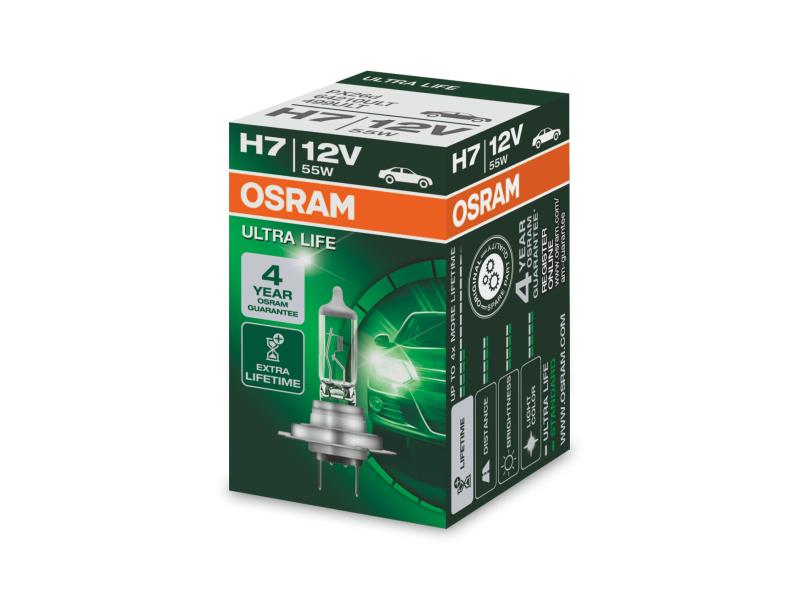 H7, 12V, 55W háromszoros élettartam OSRAM ULTRA LIFE