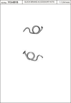 Szerelék készlet, féknyereg