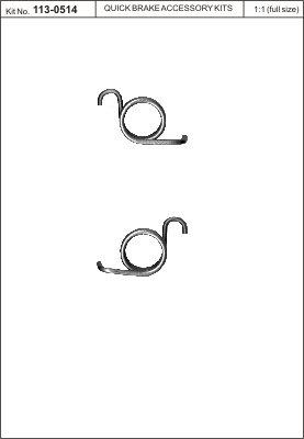 Szerelék készlet, féknyereg