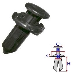 (RO B25686) kötőelemek  10 db / csomag
