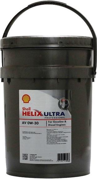 SHELL HELIX Ultra Professional AV-L 0W-30 - 20 l ;Br. kisker egységár: 3 671 Ft/L