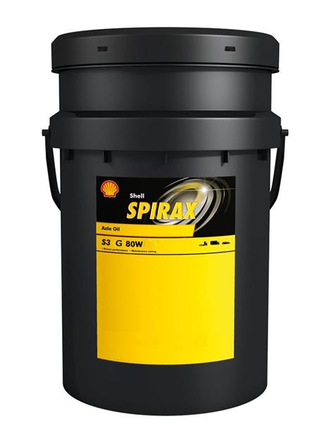 SHELL SPIRAX S3 G 80W - 20 l ;Br. kisker egységár: 3 510 Ft/L