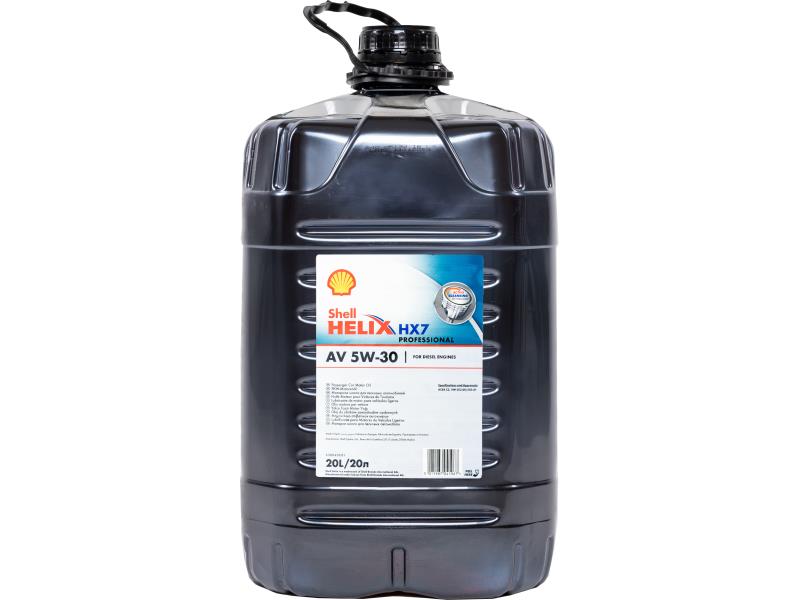 SHELL HELIX HX7 Professional AV 5W-30 - ECO 20 liter ;Br. kisker egységár: 4 106 Ft/L