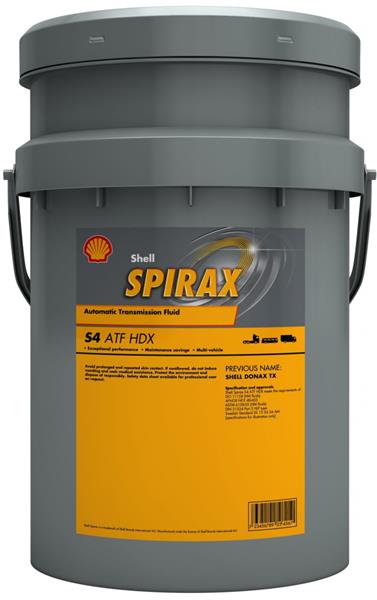 SHELL SPIRAX S4 ATF HDX - 20 l ;Br. kisker egységár: 4 593 Ft/L
