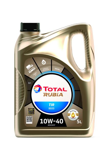 TOTAL RUBIA TIR 8600 10W-40 5 LITER ;Br. kisker egységár: 4 743 Ft/l