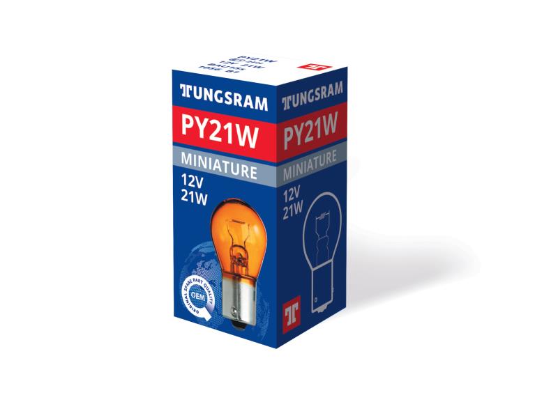 Izzó 12V 21W sárga/Min:10 db (BAU15s)