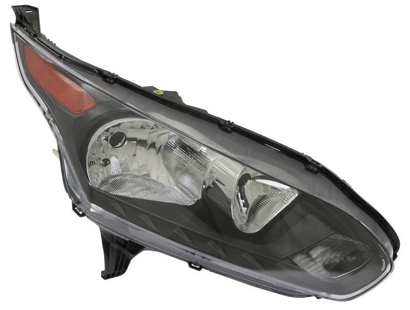 FORD TRANSITsit Tourneo Connect 10/15-фара передня елек. пра.+ коректор H7/H15 Black/Amber
