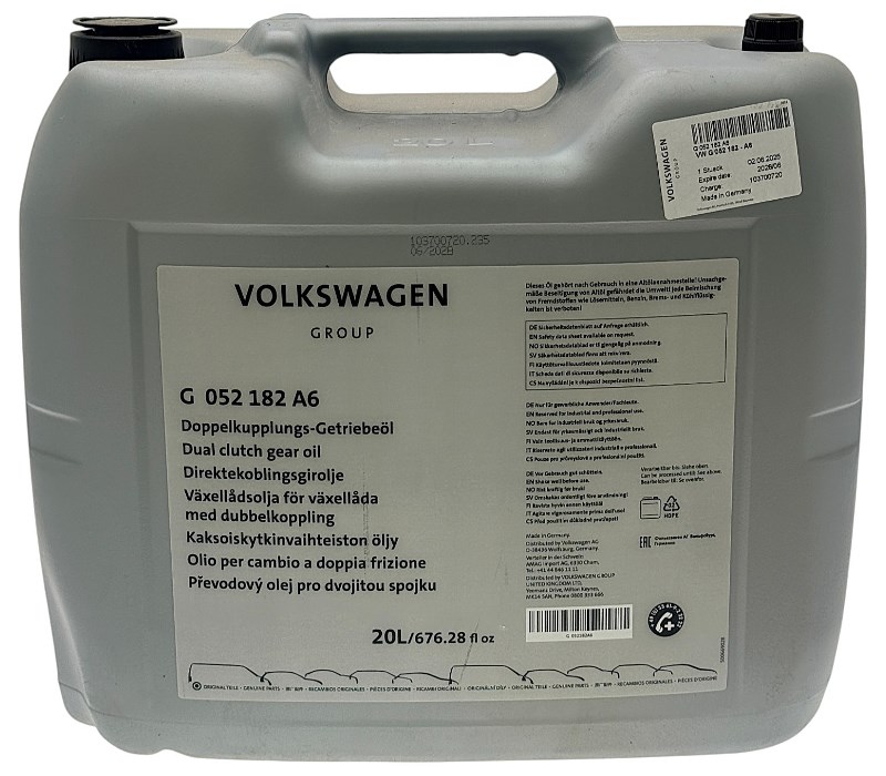 Олива трансмісійна VAG ATF DSG, 20 л G052182A6