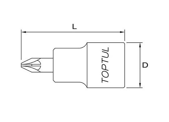 Головка з насадкою PZ1 37mm 1/4"
