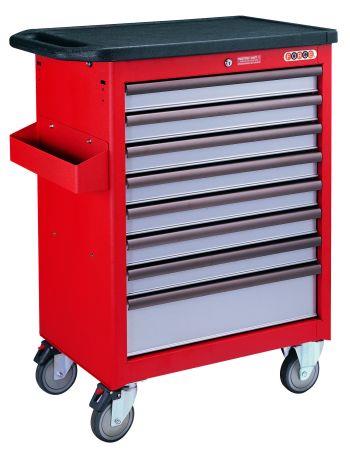 SZERSZÁM SZEKRÉNY 80/50/103 8 fiók üres - PIROS