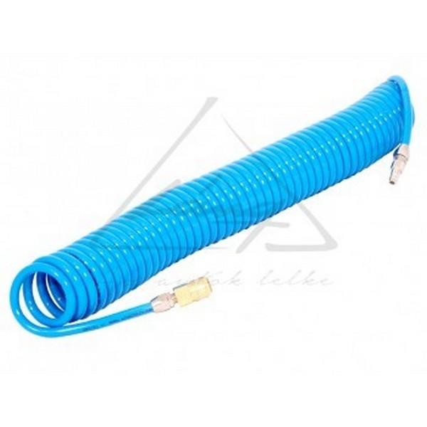Levegőcső spirál 12m kék-szerelt 12mmx8mm