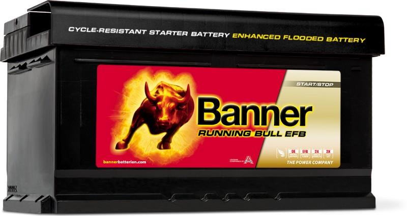 Banner akku Running Bull EFB 12V 75Ah 730A J+ 315x175x175 B13