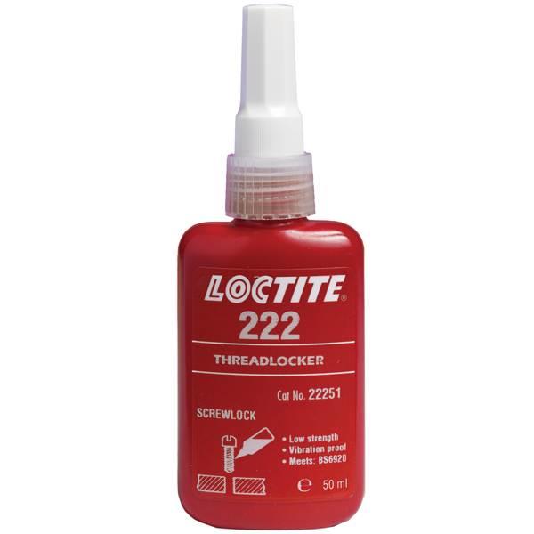 Loctite 222, 50 ml, Alacsony szilárdságú menetrögzítő ;Br. kisker egységár: 450 570 Ft/l