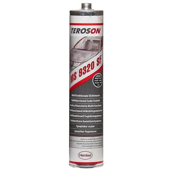 Terostat 9320 SF, 300 ml, Varrattömítő, szórható, ecsetelhető, MS SF bázis, fekete 12 ;Br. kisker egységár: 36 741 Ft/l
