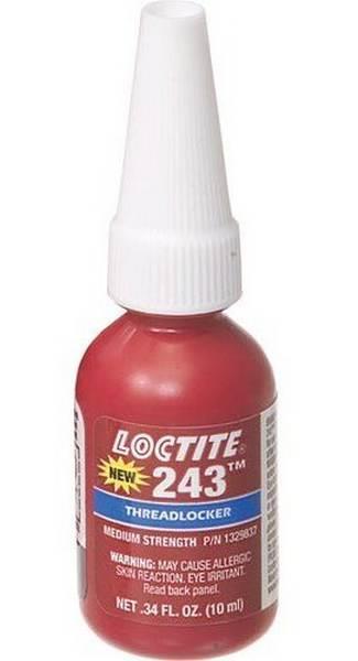 Loctite 243, 10 ml, Közepes szilárdságú, olajtűrő, magas hőállóságú menetrögzítő ;Br. kisker egységár: 507 111 Ft/l
