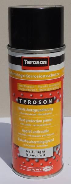 Teroson Rustprimer, 400 ml, Rozsdagátló alapozó spray, nitrocellulóz bázis, hegeszthető, szürke 12 ;Br. kisker egységár: 19 529 Ft/l