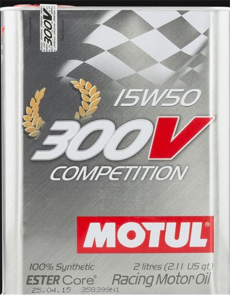 MOTUL 300V COMPETITION 15W50 2 LITER ;Br. kisker egységár: 13 227 Ft/l