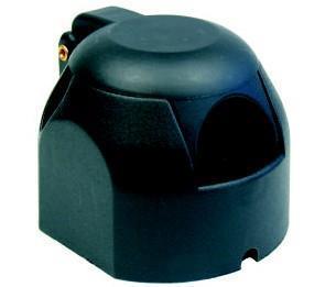 Utánfutó csatlakozóaljzat 7 pólusú (műanyag)