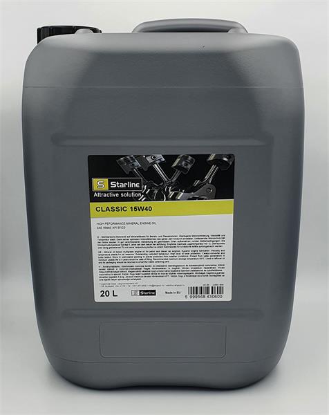 STARLINE motorolaj CLASSIC 15W40  20 liter ;Br. kisker egységár: 1 697 Ft/l