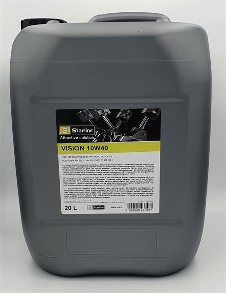 STARLINE motorolaj VISION 10W40  20 liter ;Br. kisker egységár: 1 759 Ft/l