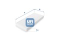 Фільтр салону PEUGEOT 807 (EB_) 2.0 HDI 2002.06 — UFI (53.069.00) UFI фото 3